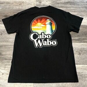Vintage Sammy Hagar Cabo Wabo Lighthouse Black Mens M Concert Tour Music T-Shirt